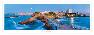 Affiche - Poster photo panoramique de Biarritz