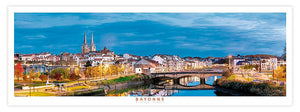 Affiche - Poster photo panoramique de Bayonne
