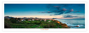 Affiche - Poster photo panoramique de la côte Basque