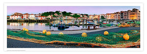 Affiche - Poster photo panoramique du port de Saint Jean de Luz