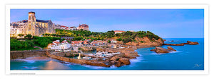 Affiche - Poster photo panoramique du port des Pêcheurs de Biarritz