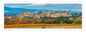 Affiche - Poster photo panoramique de Carcassonne