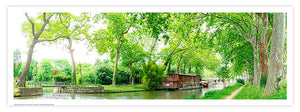 Poster panoramique Canal du Midi Toulouse