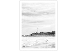 Poster photo, surf à la Grande plage de Biarritz