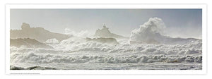 Affiche - Poster photo panoramique de Biarritz dans la tempête
