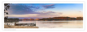 Affiche - Poster photo panoramique du lac marin de Vieux Boucau