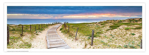 Affiche - Poster photo panoramique du chemin des dunes