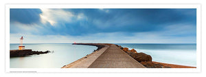 Affiche - Poster photo panoramique de la digue de Tarnos