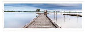 Affiche - Poster photo panoramique du lac de Souston