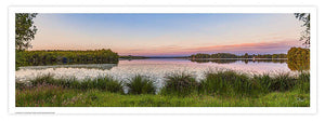 Affiche - Poster photo panoramique des rives du lac de Souston